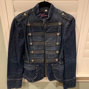 Military Band Denim Jacket